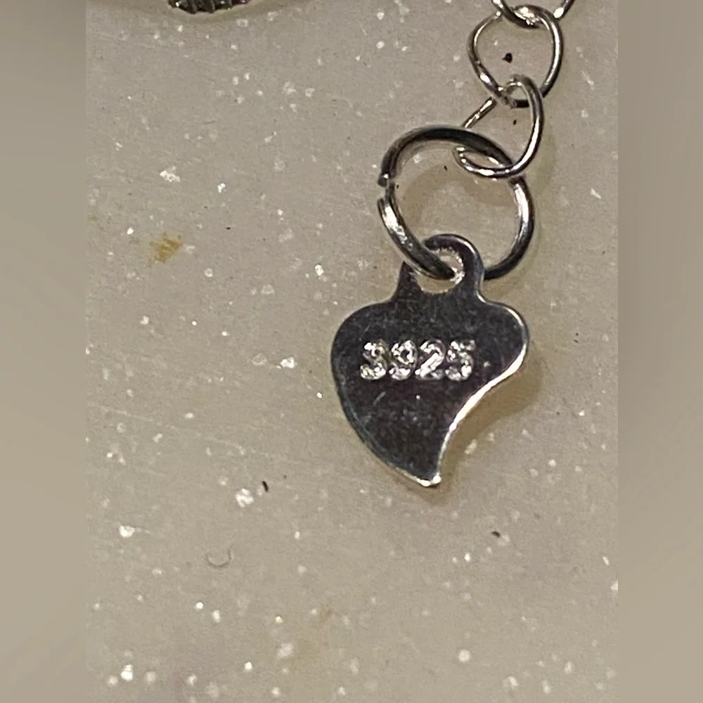 BN 925 Stamped Sterling Silver Chain Bracelet with lobster clasp closure - Picture 2 of 8